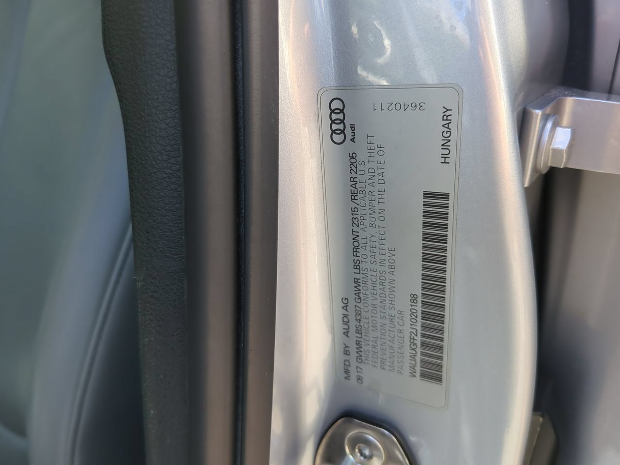 Used 2018 Audi A3 2.0T Premium w/ Convenience Package FWD image 24