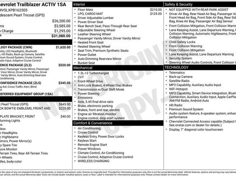 Used 2023 Chevrolet TrailBlazer ACTIV w/ Technology Package FWD image 5