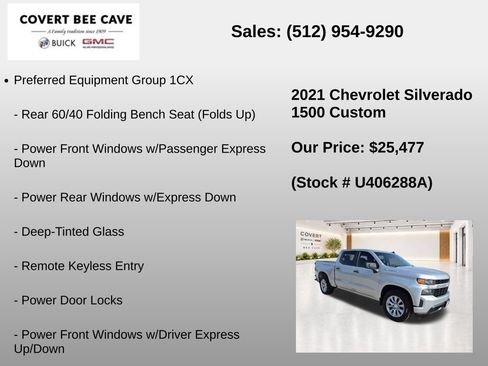 Used 2021 Chevrolet Silverado 1500 Custom RWD image 7