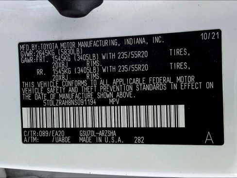 Used 2022 Toyota Highlander XSE FWD image 35