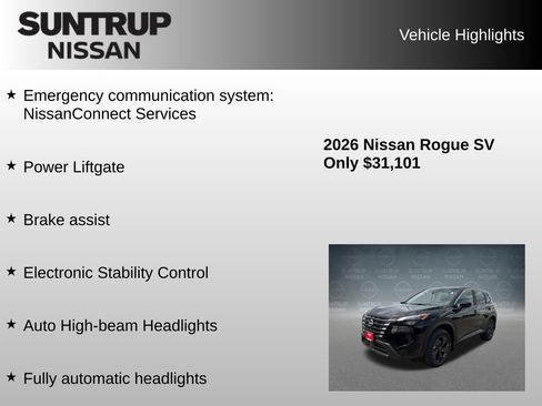 Used 2026 Nissan Rogue SV w/ Cold Weather Package AWD/4WD image 31