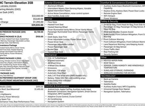 Used 2025 GMC Terrain Elevation w/ Elevation Premium Package AWD/4WD image 20