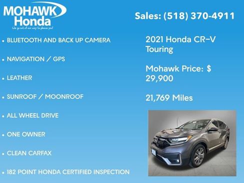 Certified 2021 Honda CR-V Touring image 7