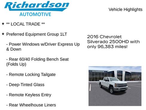 Used 2016 Chevrolet Silverado 2500 LT w/ LT Convenience Package image 11