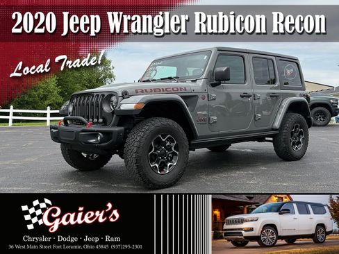Used 2020 Jeep Wrangler Unlimited Rubicon w/ Quick Order Package 28Y Recon AWD/4WD image 1