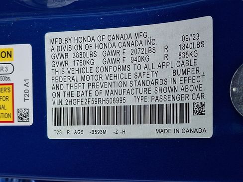Used 2024 Honda Civic Sport image 27