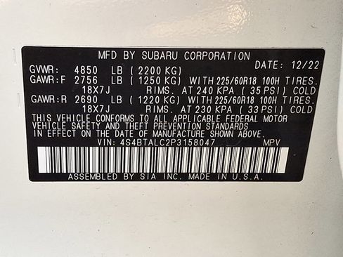 Certified 2023 Subaru Outback Onyx Edition image 26