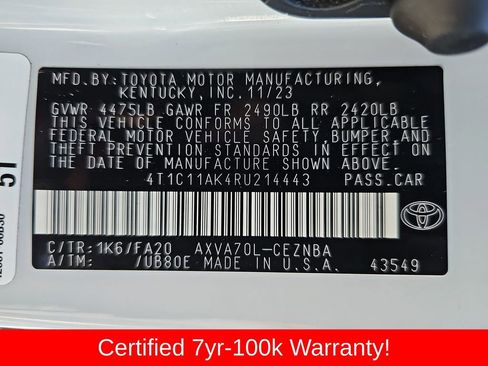 Certified 2024 Toyota Camry LE image 23