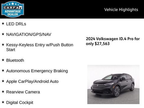 Certified 2024 Volkswagen ID.4 Pro AWD/4WD image 5
