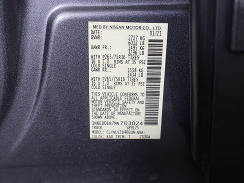 Used 2021 Nissan Frontier PRO-4X w/ Pro-4x Utility Package AWD/4WD image 52