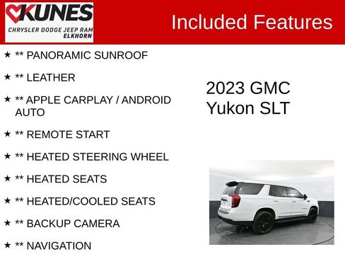 Used 2023 GMC Yukon SLT w/ SLT Luxury Package AWD/4WD image 2