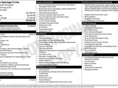 Used 2023 Kia Sportage X-Line w/ X-Line Premium Package AWD/4WD image 3