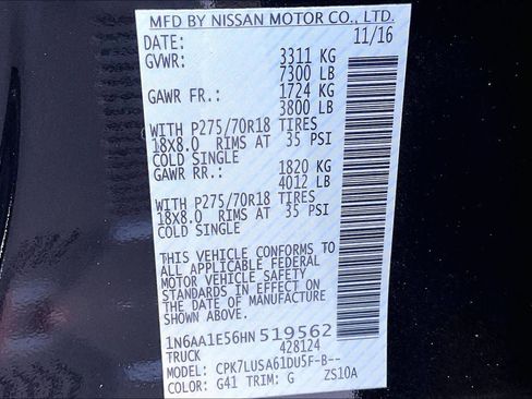 Used 2017 Nissan Titan PRO-4X w/ Pro-4x Convenience Package image 33