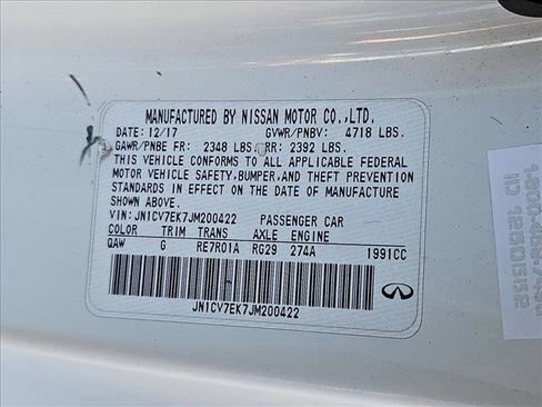 Used 2018 INFINITI Q60 2.0t w/ Moonroof Package RWD image 22