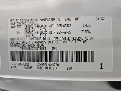 Certified 2026 Toyota Sequoia Platinum w/ TRD Off-Road Package image 26