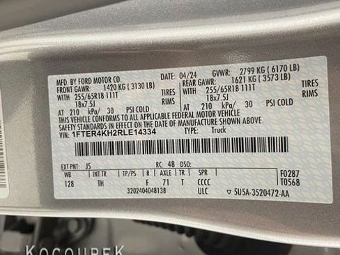 Used 2024 Ford Ranger Lariat w/ Trailer Tow Package image 26