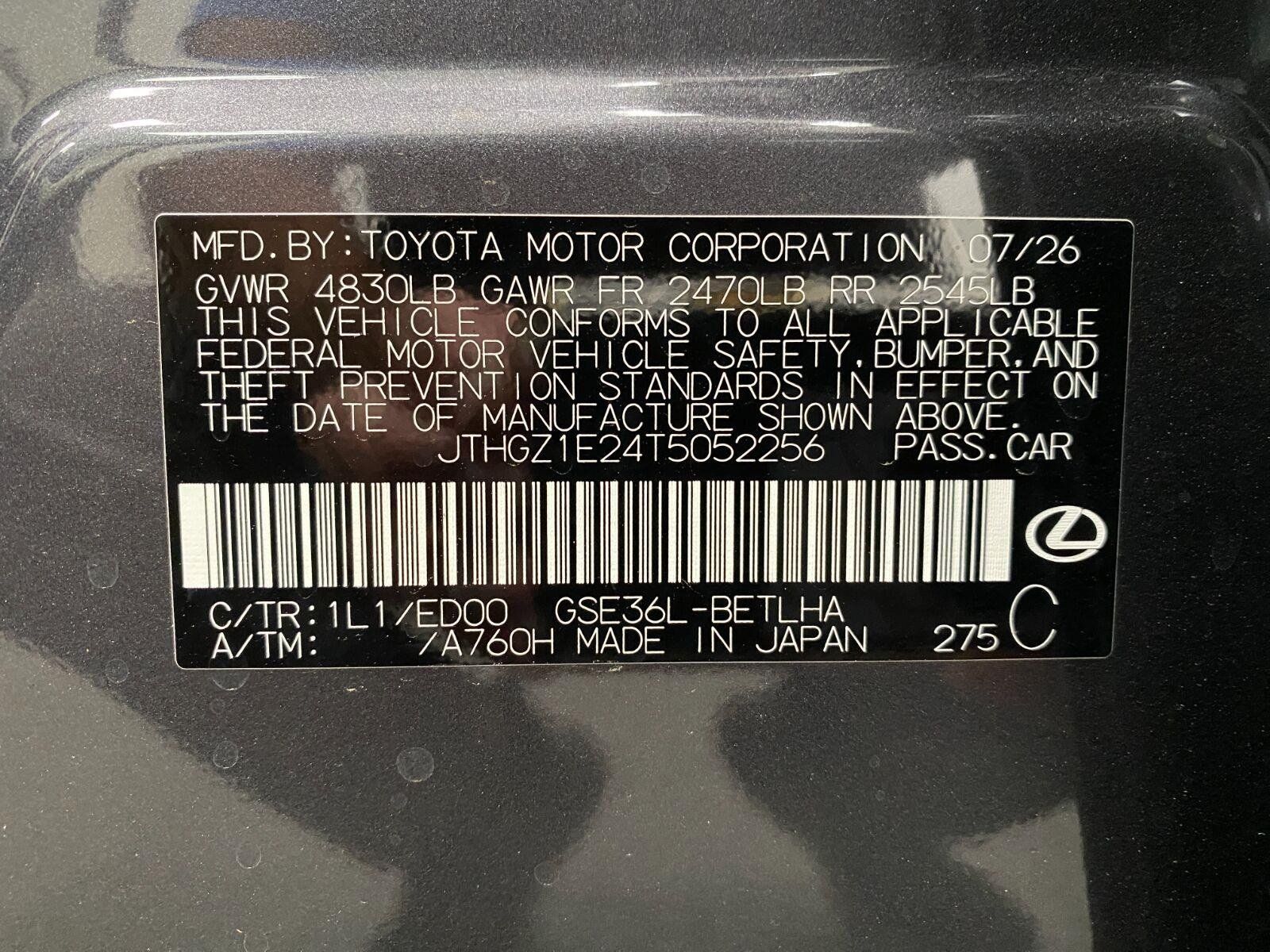 New 2026 Lexus IS 350 F Sport w/ Technology Package AWD/4WD image 33