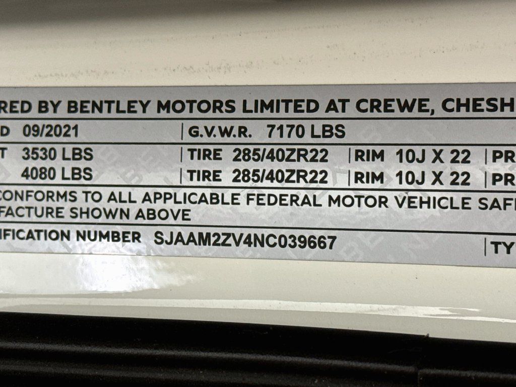 Certified 2022 Bentley Bentayga AWD/4WD image 34
