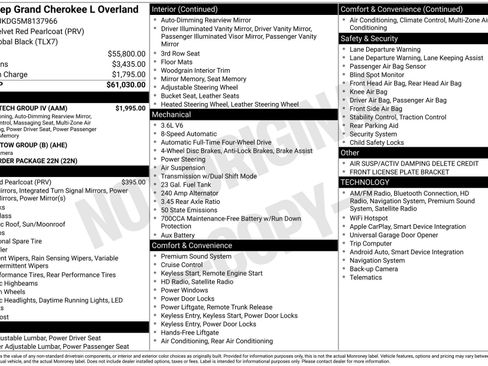 Used 2021 Jeep Grand Cherokee L Overland w/ Luxury Tech Group IV image 3