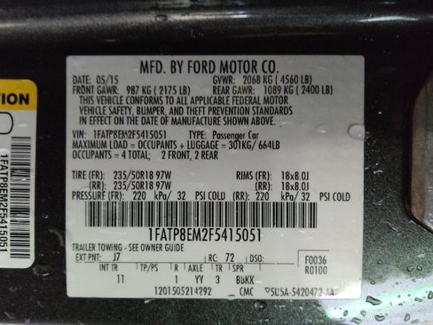 Used 2015 Ford Mustang Convertible w/ Equipment Group 051A RWD image 33