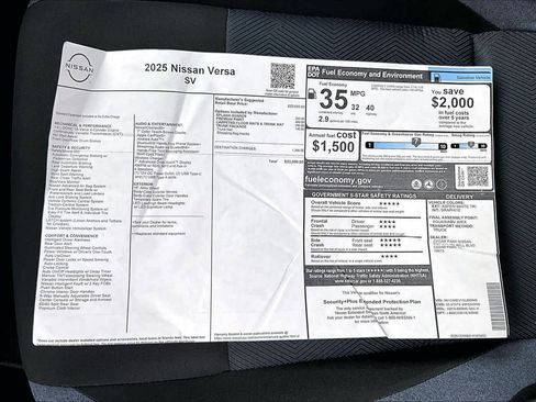 New 2025 Nissan Versa SV image 21
