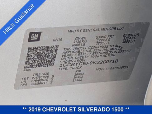 Used 2019 Chevrolet Silverado 1500 Custom Trail Boss w/ Custom Convenience Package image 47