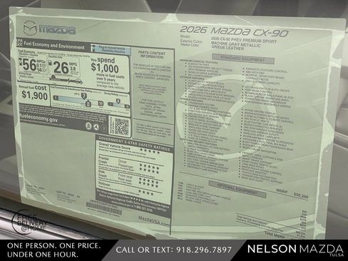 New 2026 MAZDA CX-90 Plug-In Hybrid w/Premium Sport image 17