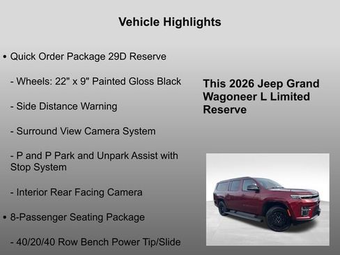 New 2026 Jeep Grand Wagoneer L Limited image 15