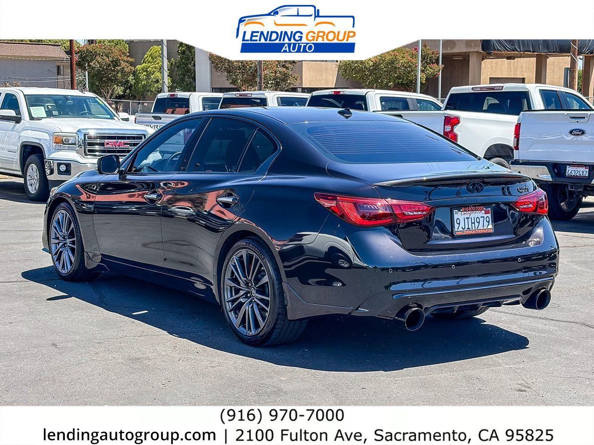 Used 2023 INFINITI Q50 Red Sport 400 w/ Black Opal Edition RWD image 2