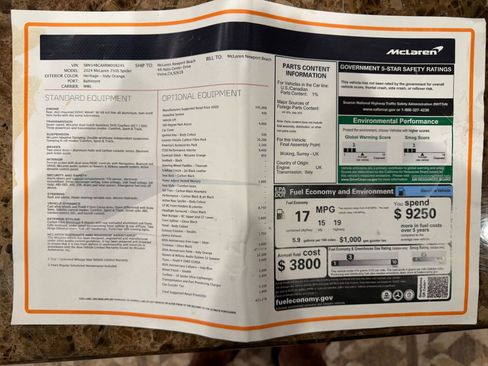 Used 2024 McLaren 750S Spider image 4