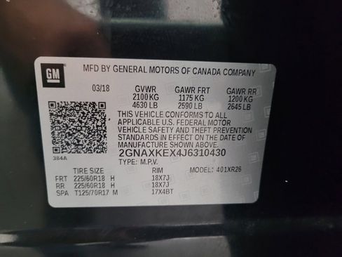 Used 2018 Chevrolet Equinox LT FWD image 33