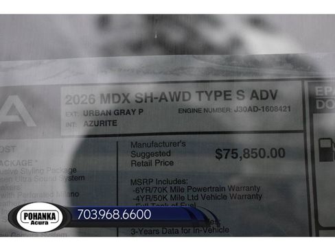 New 2026 Acura MDX Type S AWD/4WD image 40