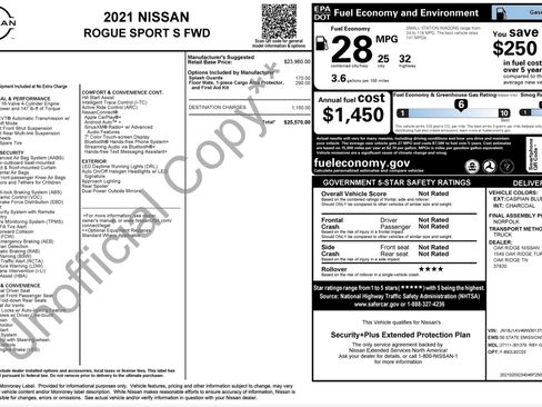Used 2021 Nissan Rogue Sport S image 2