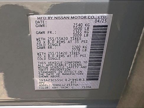 Used 2025 Nissan Murano SL w/ Cargo Package AWD/4WD image 34