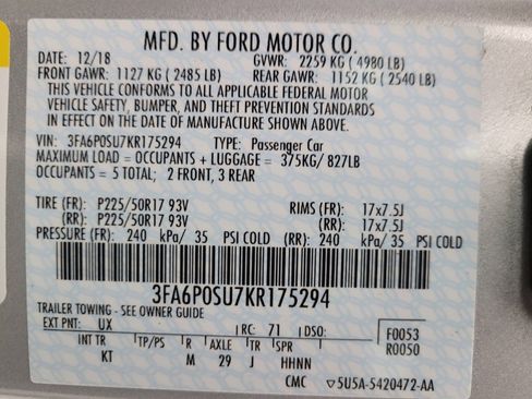 Used 2019 Ford Fusion Energi Titanium image 33