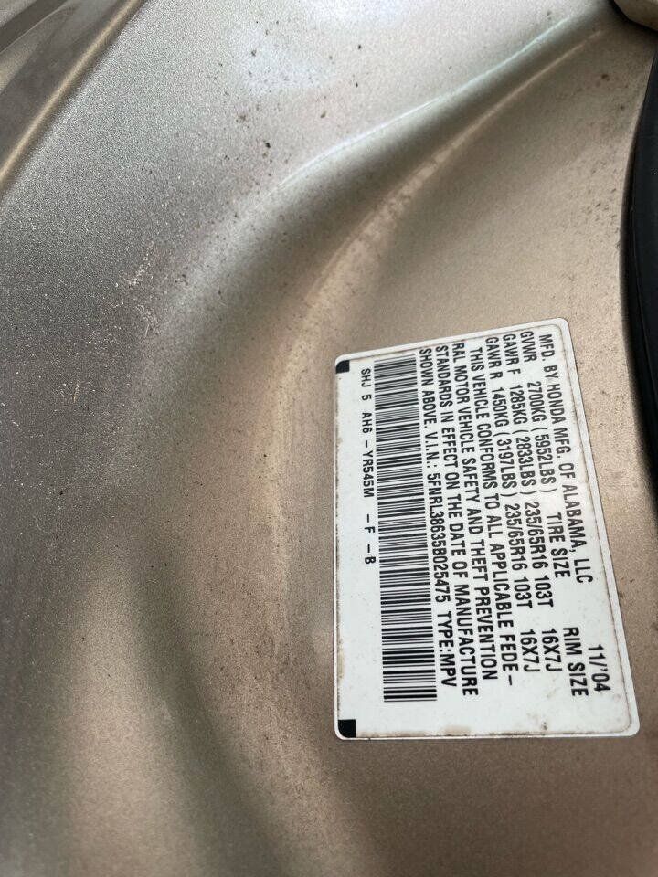 Used 2005 Honda Odyssey EX-L image 16