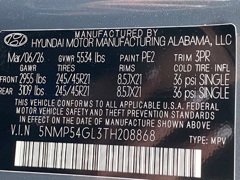 New 2026 Hyundai Santa Fe Calligraphy FWD image 48