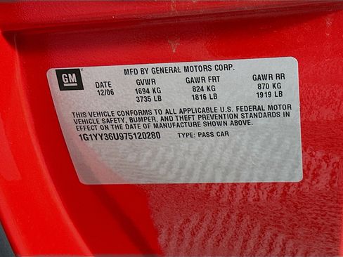 Used 2007 Chevrolet Corvette Convertible w/ Preferred Equipment Group RWD image 12