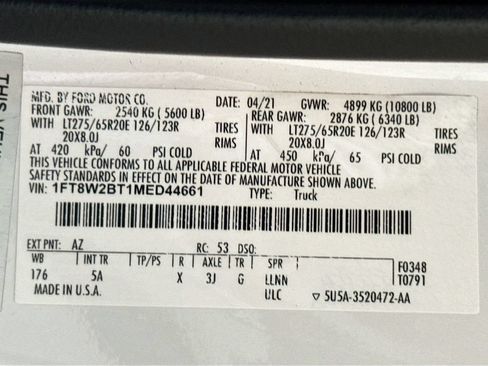 Used 2021 Ford F250 Lariat w/ Lariat Ultimate Package AWD/4WD image 23