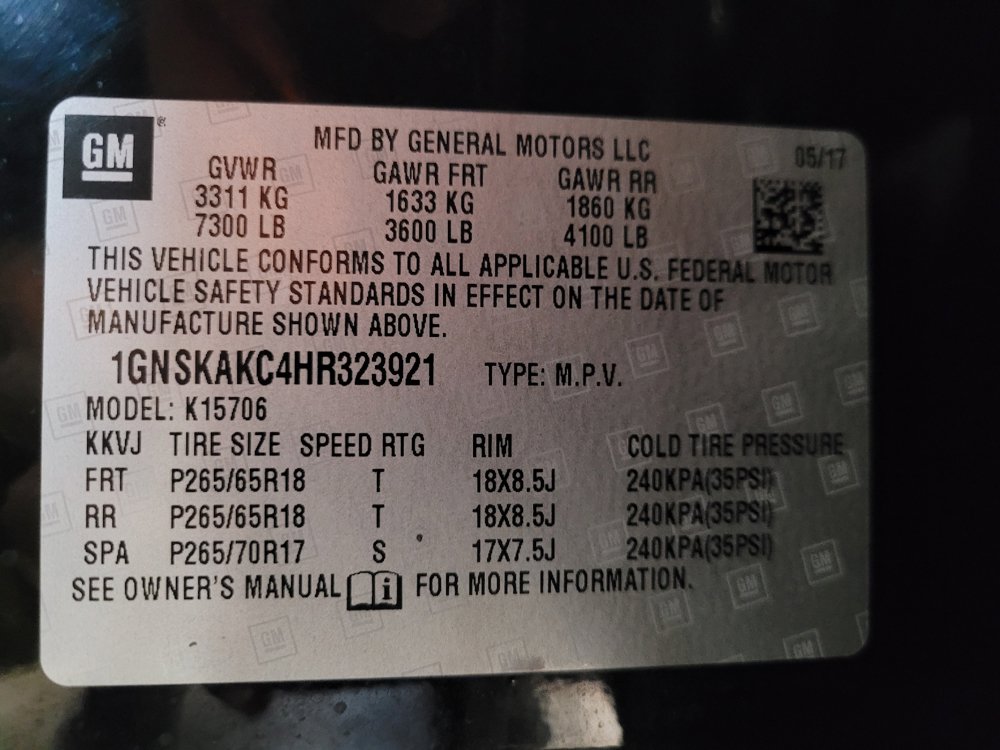 Used 2017 Chevrolet Tahoe LS w/ Enhanced Driver Alert Package AWD/4WD image 33