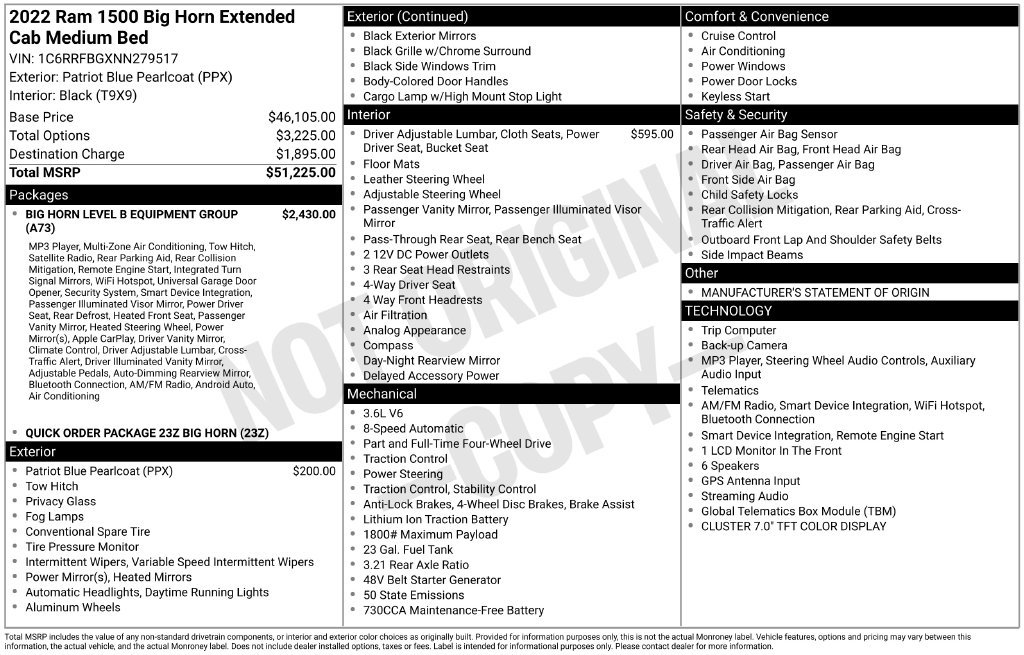 Used 2022 RAM 1500 Big Horn AWD/4WD image 32