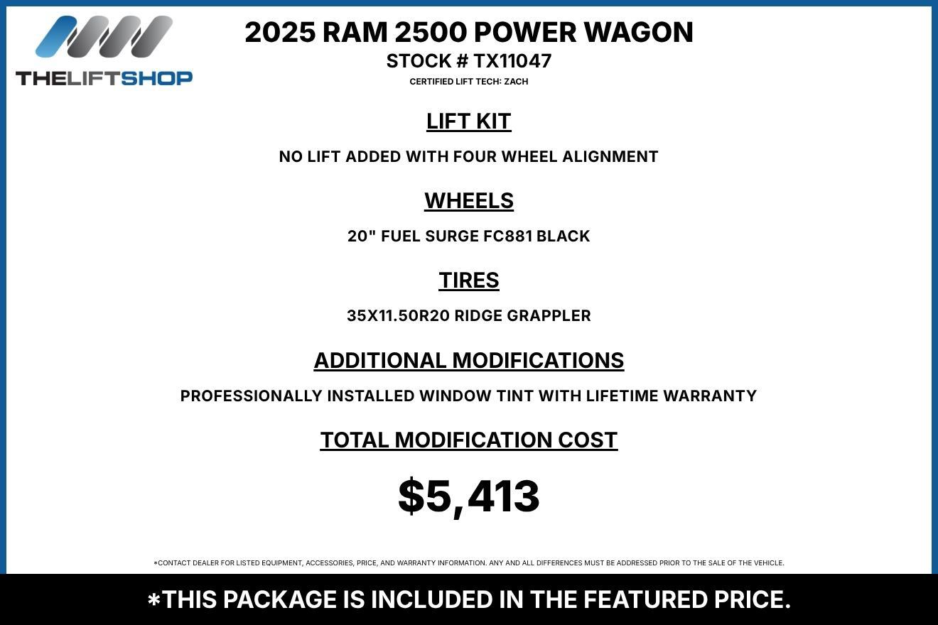Used 2025 RAM 2500 Power Wagon AWD/4WD image 2