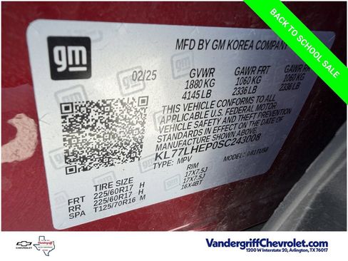 Used 2025 Chevrolet Trax LT w/ LT Convenience Package FWD image 28