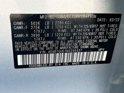 Used 2022 Subaru Outback Wilderness AWD/4WD image 35