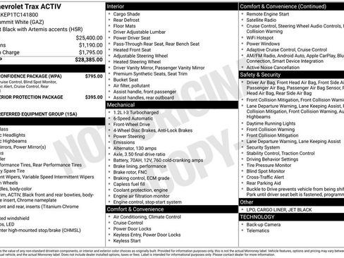 New 2026 Chevrolet Trax ACTIV w/ Driver Confidence Package FWD image 9