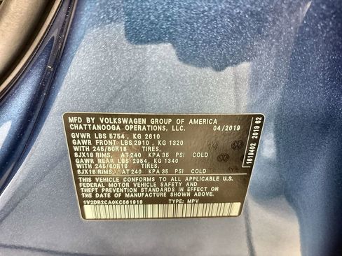 Used 2019 Volkswagen Atlas SE FWD image 27