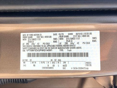 Certified 2023 Ford F150 Lightning Platinum AWD/4WD image 69