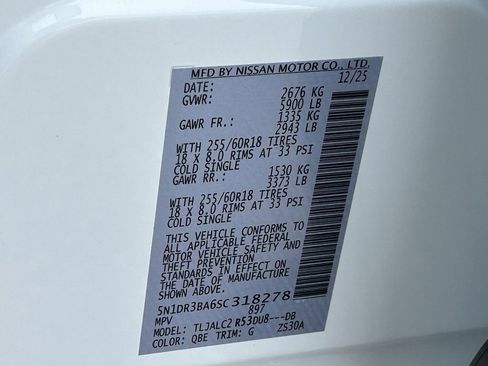 New 2025 Nissan Pathfinder SV image 21