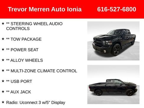 Used 2019 RAM 1500 Classic SLT w/ Black Appearance Group image 13