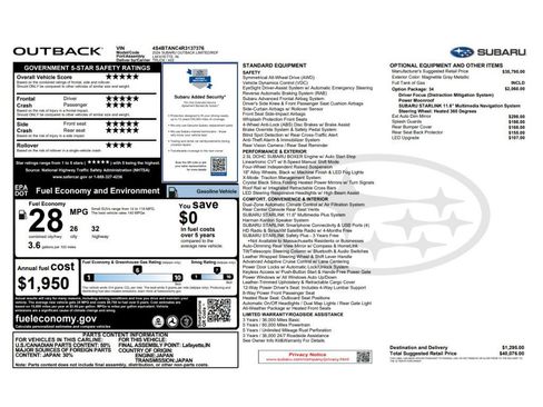 Used 2024 Subaru Outback Limited AWD/4WD image 6